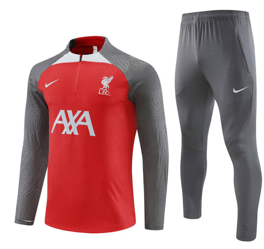 Liverpool Winter Tracksuit Set (Red/Gray)