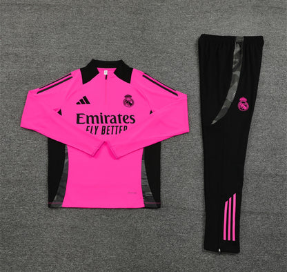 Real Madrid Winter Tracksuit Set (Pink)