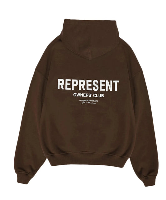 Represent Owner's Club
Hoodie Brown/White