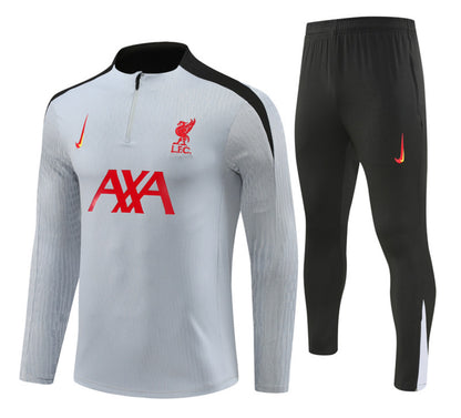 Liverpool Winter Tracksuit Set (Gray/Red)