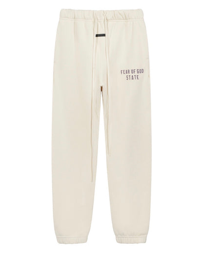 Fear Of God Essentials Fleece Essential sweatpants (Black/soft gray/White)
