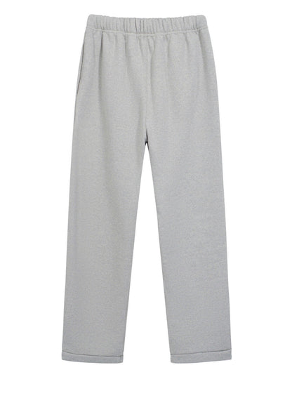 Fear Of God Essentials Fleece Essential sweatpants (Black/soft gray/White)