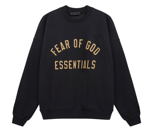 Fear Of God Essentials Long sleeve crewneck (Black)