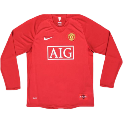 Manchester United RONALDO #7 Retro Jersey Long Sleeve 2007/08