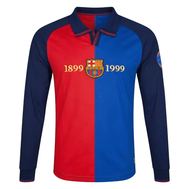 Barcelona Home Retro Long Sleeve jersey 1999/00