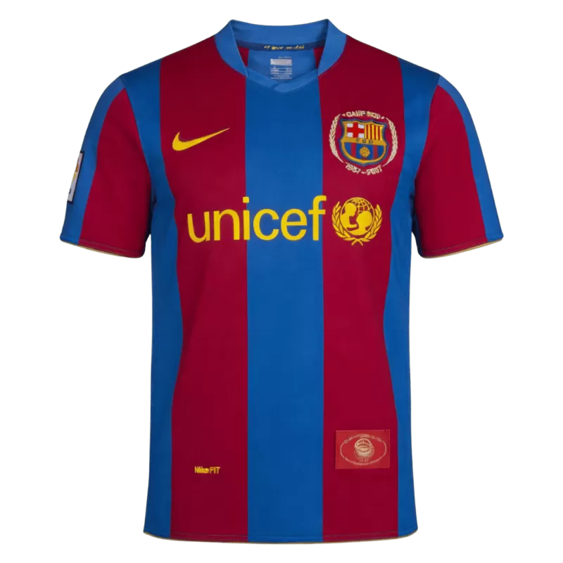 Barcelona Home Retro Jersey 2007/08 - 50th Anniversary
