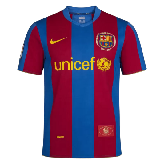Barcelona Home Retro Jersey 2007/08 - 50th Anniversary