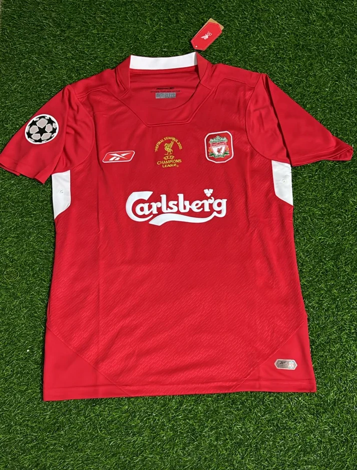 Liverpool 2005 Champions League Final Red Retro Jersey