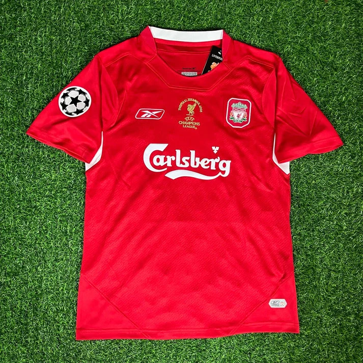 Liverpool 2005 Champions League Final Red Retro Jersey