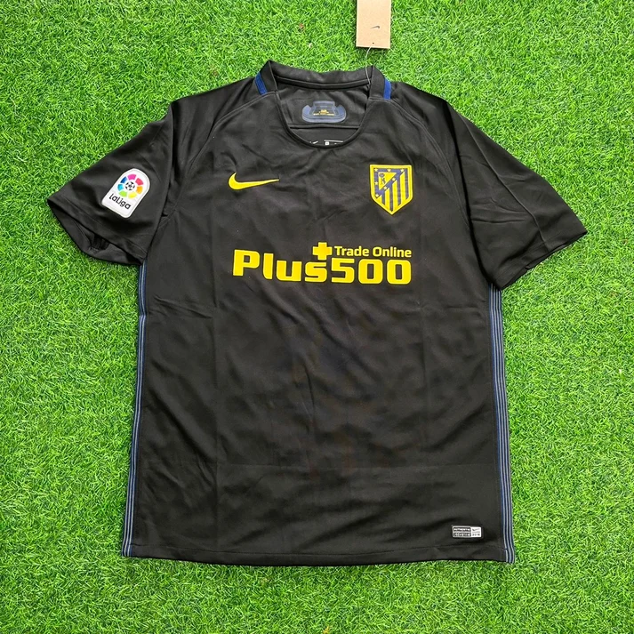 Atletico Madrid 2016-17 Black Away Retro Jersey