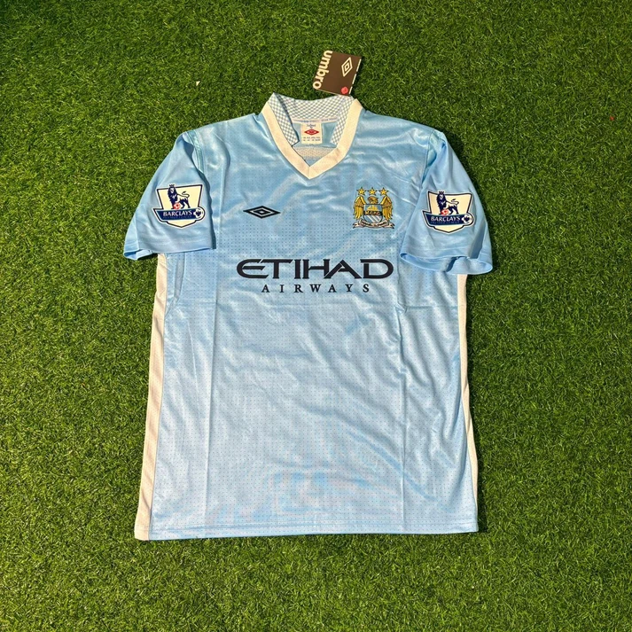 Mario Balotelli 45 - Manchester City 2011/12 Home Kit Blue Retro Jersey