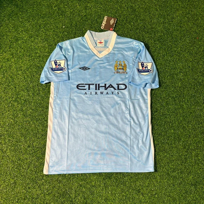 Mario Balotelli 45 - Manchester City 2011/12 Home Kit Blue Retro Jersey