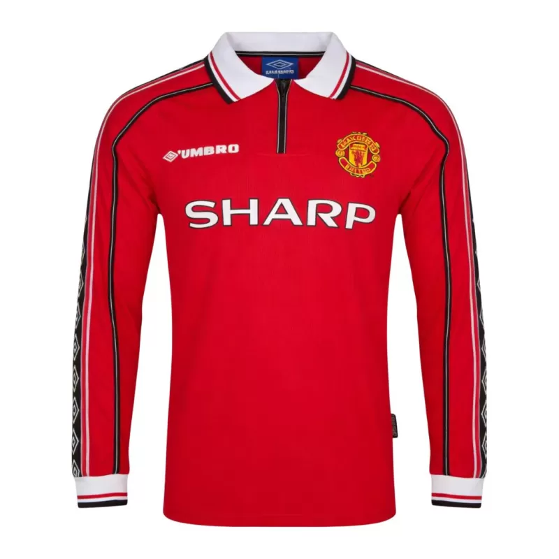 Manchester United Home Long Sleeve Retro Jersey 1998/99