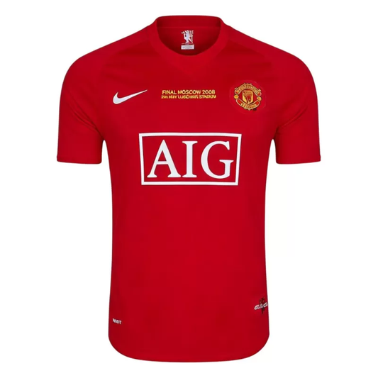 Manchester United Home Retro Jersey 2007/08 UCL