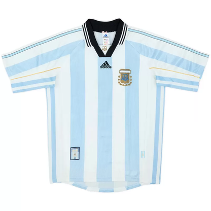 Retro Jersey Argentina Home World Cup 1998