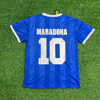 Argentina 1986 World Cup Final Blue Retro Football Jersey