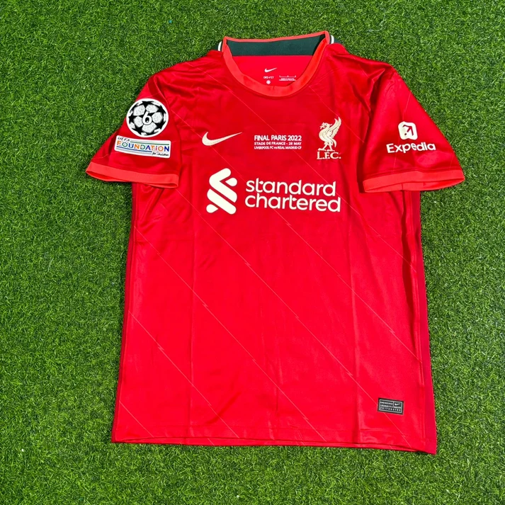 Liverpool 2022 Champions League Final Home Retro Football Jersey