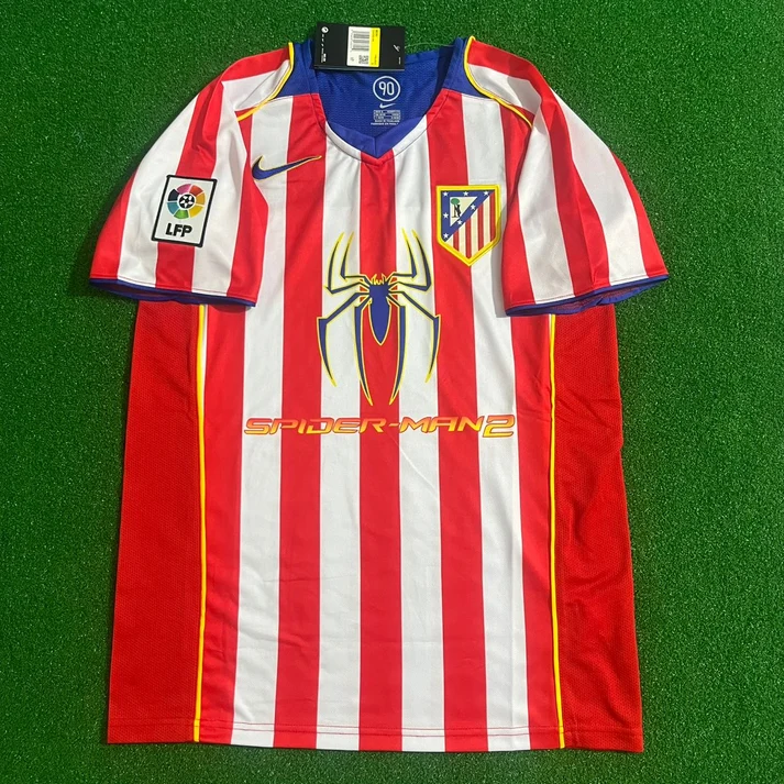 Atletico Madrid 2004/2005 SPIDERMAN Retro Football Jersey