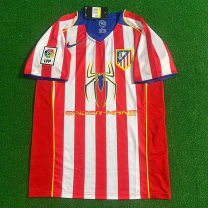 Atletico Madrid 2004/2005 SPIDERMAN Retro Football Jersey