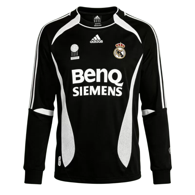 Real Madrid Away Retro Jersey 2006/07 (Long Sleeve)