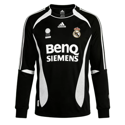 Real Madrid Away Retro Jersey 2006/07 (Long Sleeve)