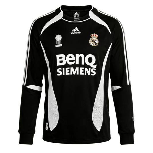 Real Madrid Away Retro Jersey 2006/07 (Long Sleeve)