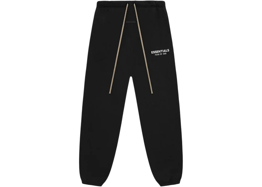 Fear Of God Essentials Sweatpants Fleece Black White